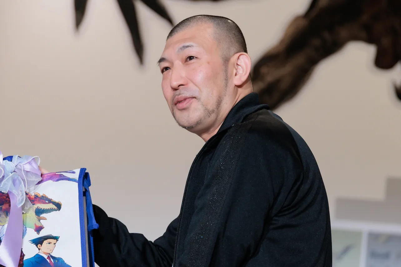 CREATIVE MUSEUM TOKYO「大カプコン展 ―世界を魅了するゲームクリエイション」会場に登場した宇野昌磨