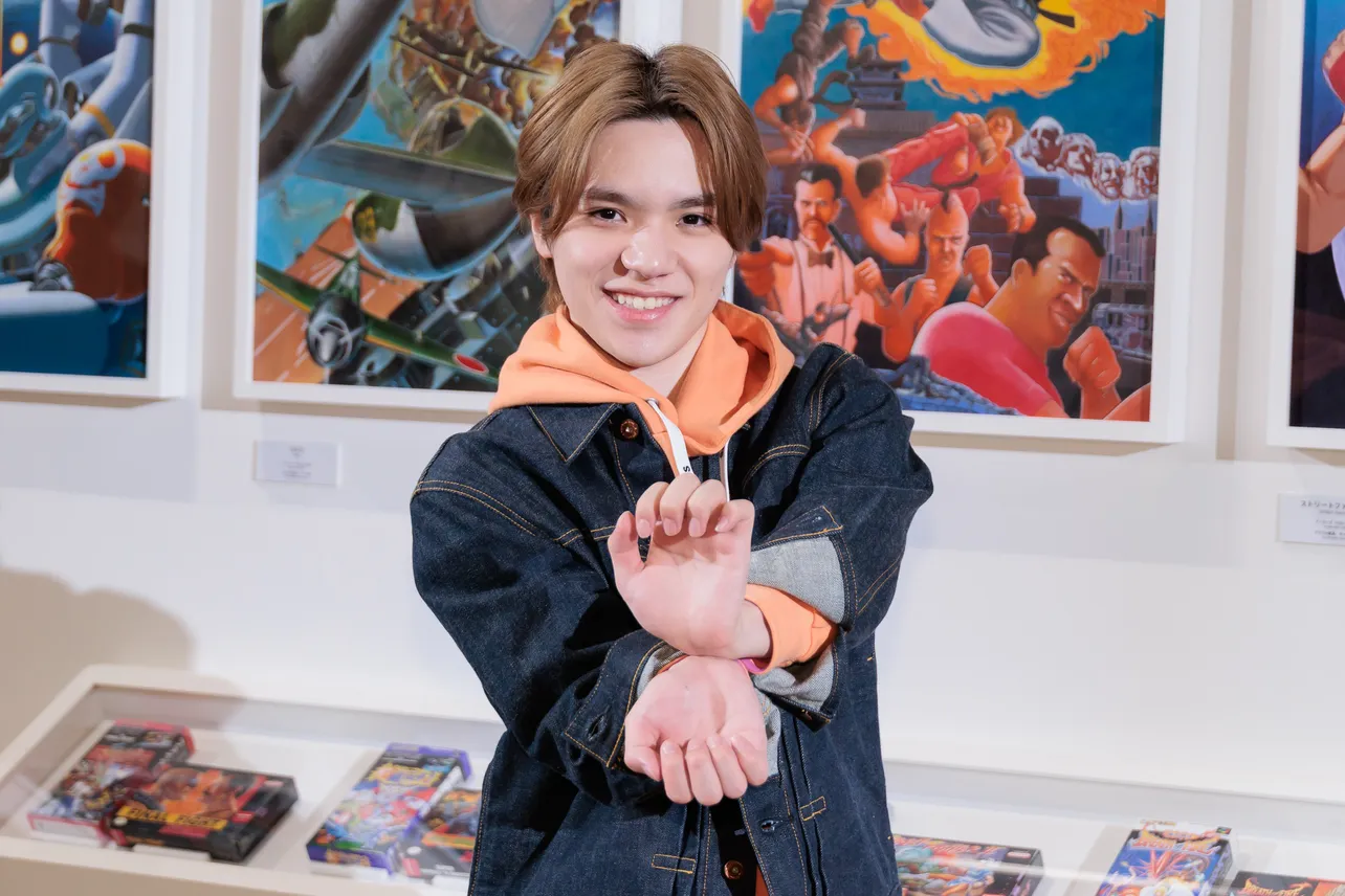 CREATIVE MUSEUM TOKYO「大カプコン展 ―世界を魅了するゲームクリエイション」会場に登場した宇野昌磨