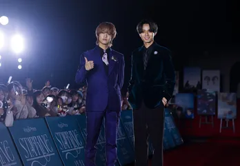 永瀬廉＆高橋海人、上品かつドレッシーな装いでレッドカーペットに登場「まさか一週間で2回レッドカーペットを歩くことになるとは」