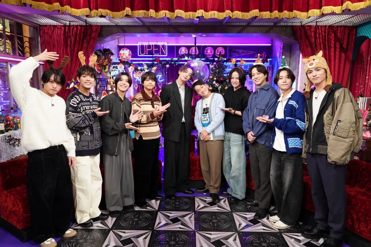 男だけのクリスマス会で盛り上がるtimeleszと三浦翔平、おばたのお兄さん