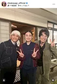 八木莉可子＆塩野瑛久＆小澤竜心の笑顔3ショット