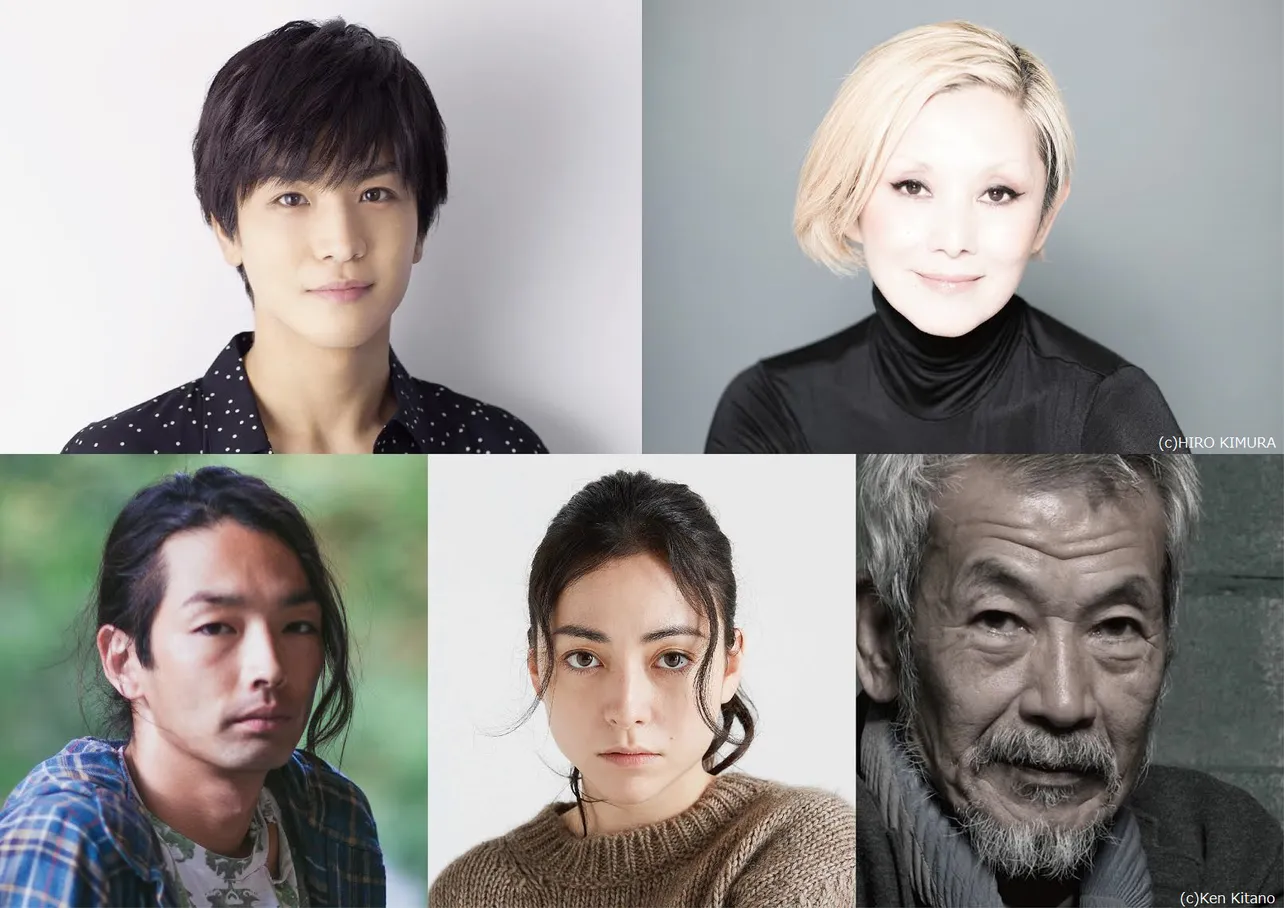 「Vision」への出演が決まった岩田剛典、夏木マリ、田中泯、美波、森山未來(写真左上から時計回り)