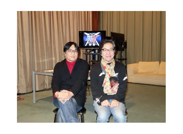 第39話「月はいつもそこにある」のオーディオコメンタリーは、高松信司監督(左)、シリーズ構成・川崎ヒロユキ(右)
