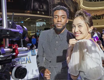 百田夏菜子、“兄”チャドウィックに「ハイ! ブラザー!」