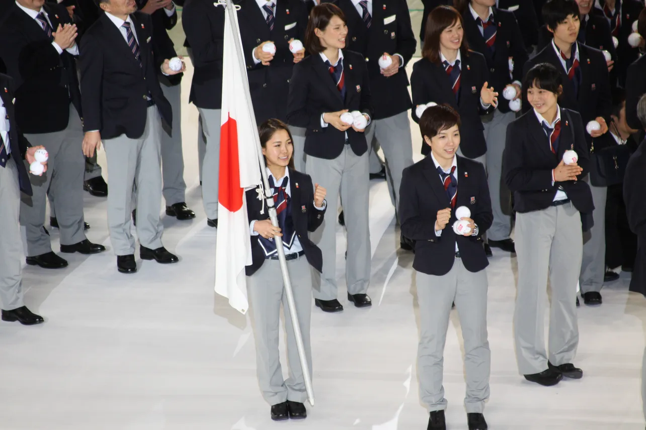 平昌オリンピック出発前の日本選手団壮行会