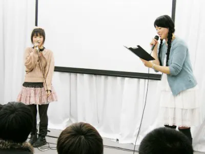 【写真】司会に「そらのおとしもの」で共演した美名を迎え、トークショーなどを行った