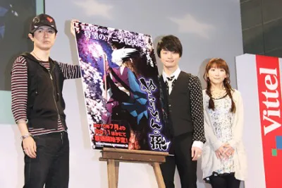 イベントに登場した杉田智和、福山潤、堀江由衣（写真左から）