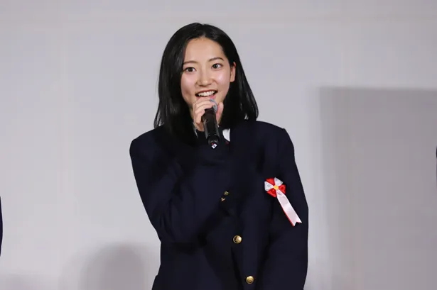 トークイベントより。ヒロイン・詩織を演じた武田玲奈