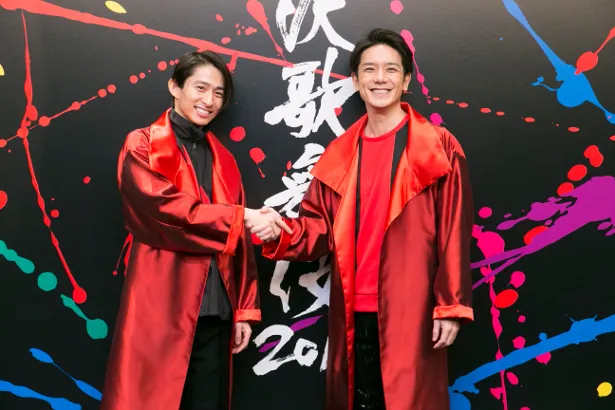 「滝沢歌舞伎2018」に出演する(左から)三宅健、滝沢秀明