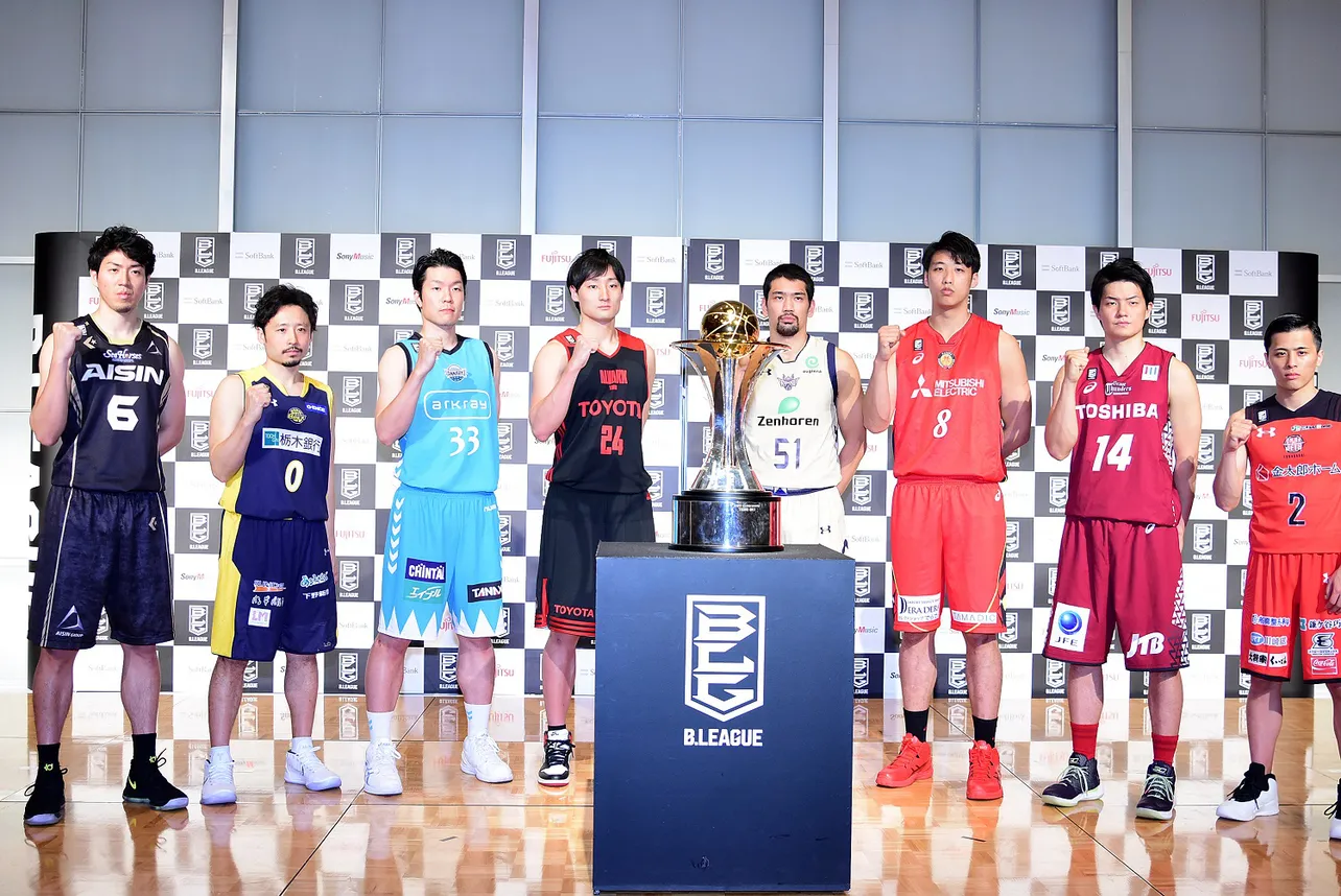 「B.LEAGUE CHAMPIONSHIP 2017-18」出場8クラブの代表選手が集結した