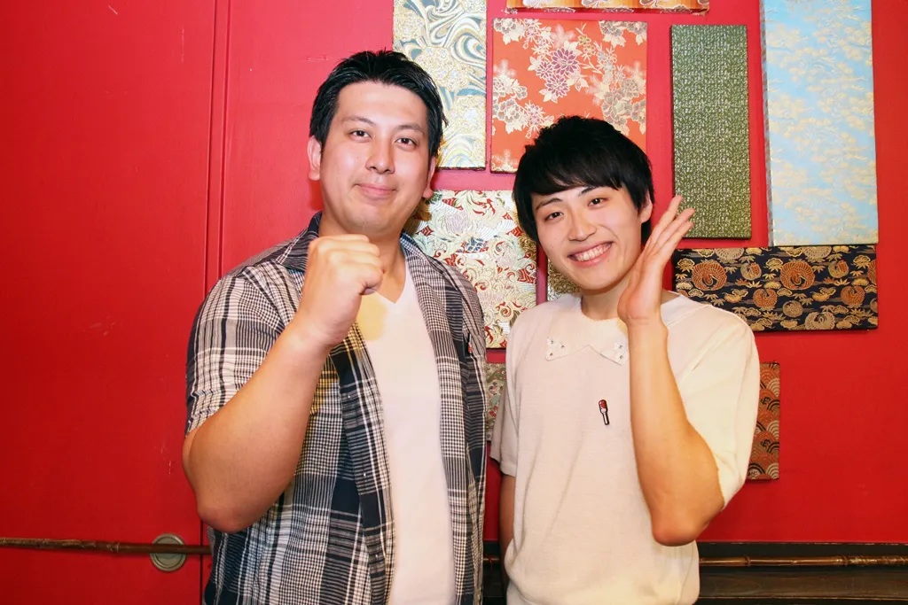5月16日(水)放送の「冗談騎士」に出演するレインボー・実方孝生(左)と池田直人(右)