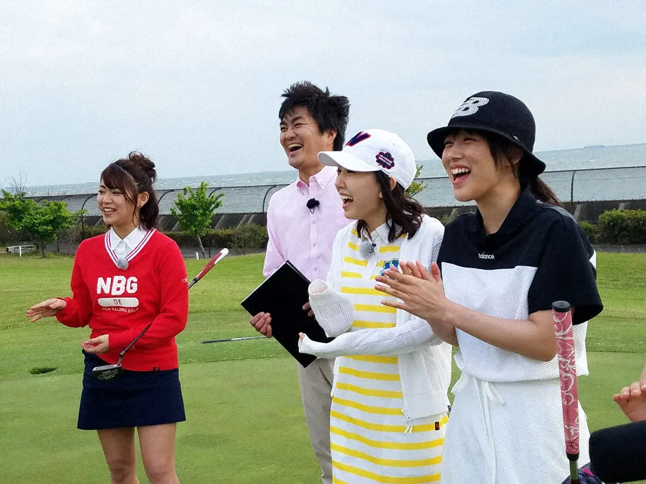 「SKE48　むすびのイチバン！」で、SKE48が接待ゴルフでの太鼓持ちテクニックを学ぶ