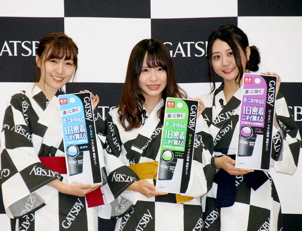 「ガチ勢の日」制定記念イベントに登場した須田亜香里、松村香織、古畑奈和(写真左から)