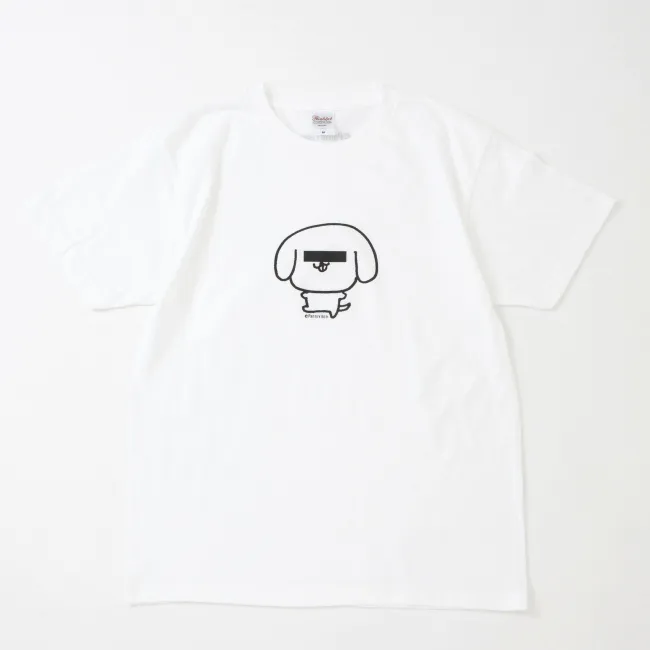 「パントビスコの本当にくだらない個展」で販売されるTシャツ（裏ぺろち）。3500円(税抜)