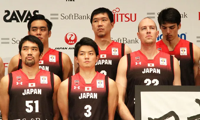 バスケットボールワールドカップアジア地区予選に挑む日本代表メンバー