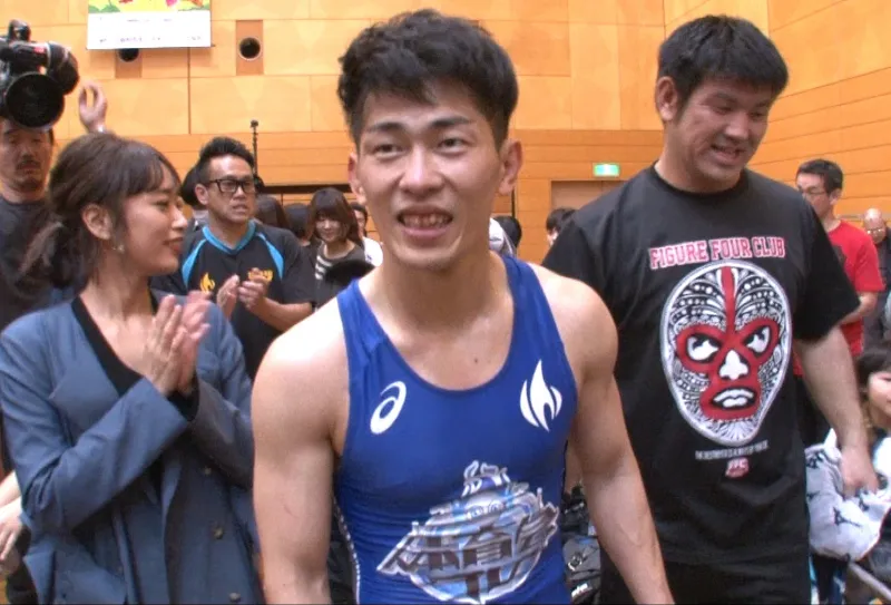 レスリング全国大会で快挙を達成したジャングルポケット・太田博久