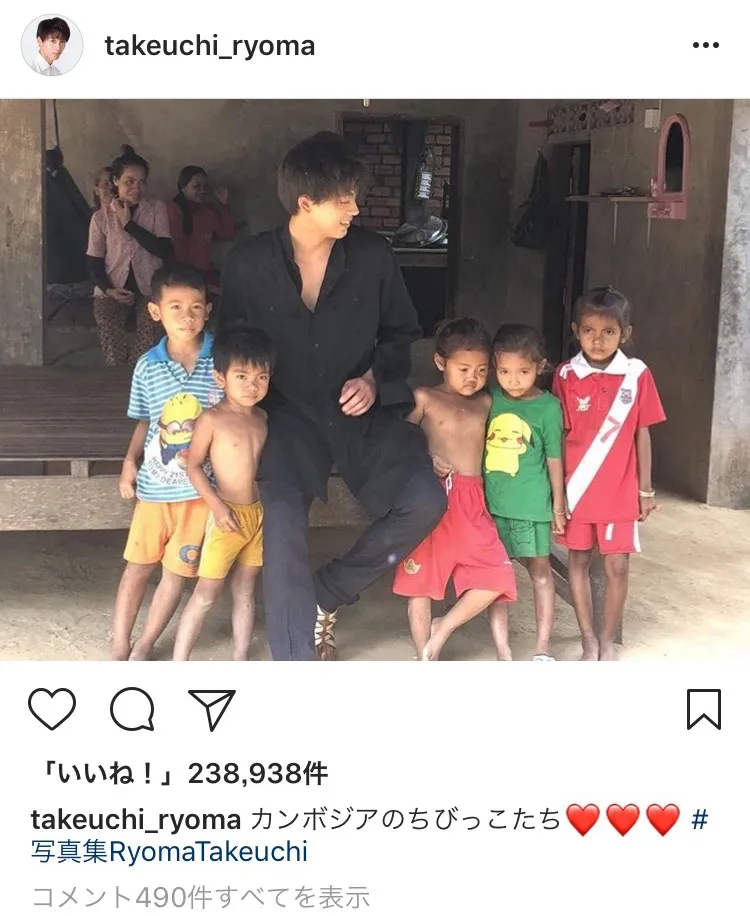 ※画像は竹内涼真(takeuchi_ryom)公式Instagramのスクリーンショットです