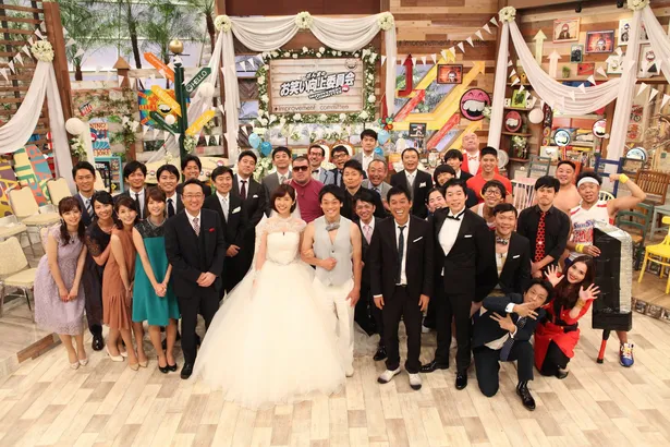 明石家さんまが提案 おばたのお兄さんと山崎夕貴アナの結婚披露宴開催 1 2 Webザテレビジョン