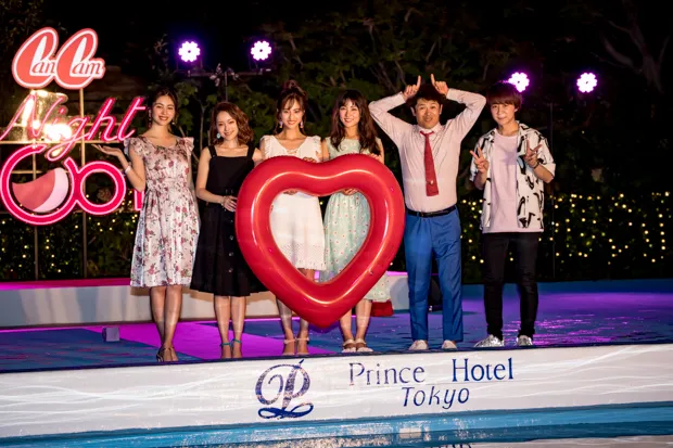 (左から)楓(E-girls)、まい(chay)、堀田茜、石川恋、ちゅうえい、瀧上伸一郎