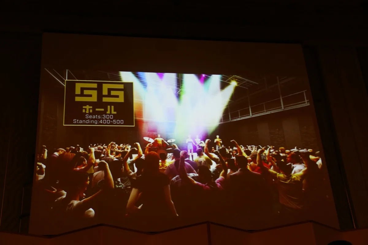 ステージと客席を自由に設定できる“SSホール”。スタンディングライブなども含めた、さまざまなステージイベントが可能