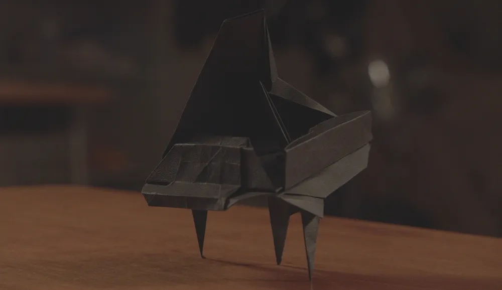 【写真を見る】すごい完成度！ 折り紙で作られたグランドピアノ