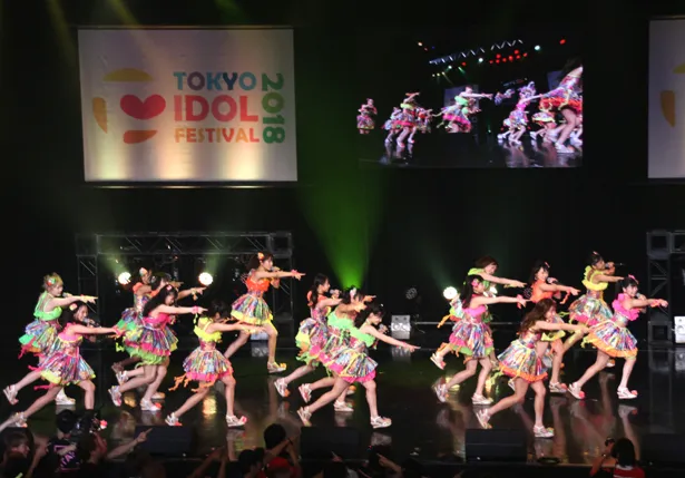 「TOKYO IDOL FESTIVAL 2018」2日目のHOT STAGEに出演したNMB48カトレア組