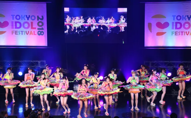 「TOKYO IDOL FESTIVAL 2018」2日目のHOT STAGEに出演したNMB48カトレア組