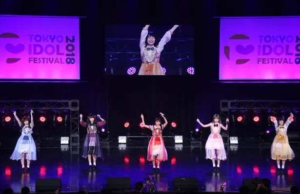 「TOKYO IDOL FESTIVAL 2018」最終日のHOT STAGEに出演したまねきケチャ