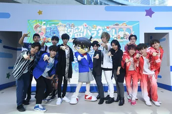 First placeら期待の大型新人4組が“コナンくん”と汐留で大暴れ!