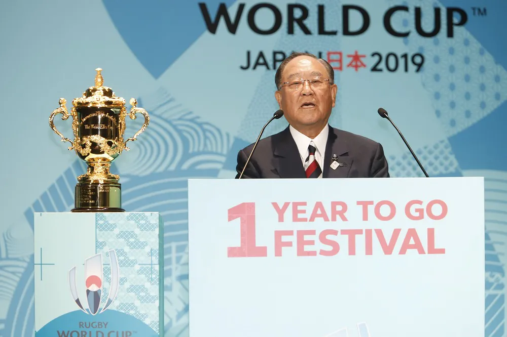 ラグビーワールドカップ2019組織委員会会長の御手洗冨士夫