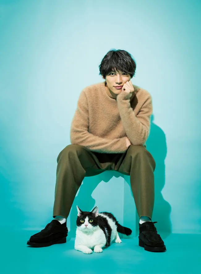 10月26日公開の映画「旅猫リポート」で主演を務めた福士蒼汰＆相棒のネコのナナ
