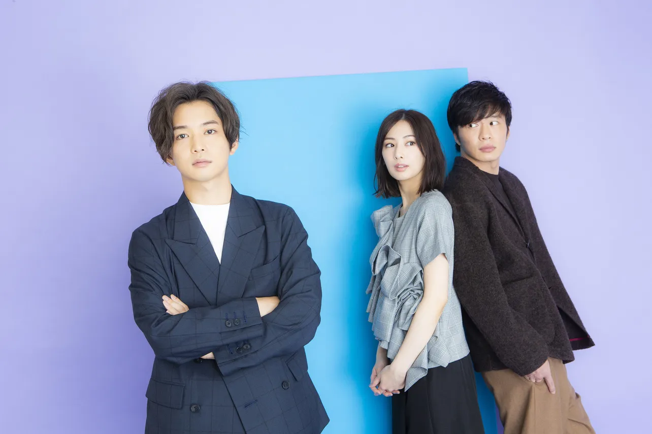 11月2日(金)公開の映画「スマホを落としただけなのに」に出演する北川景子、千葉雄大、田中圭