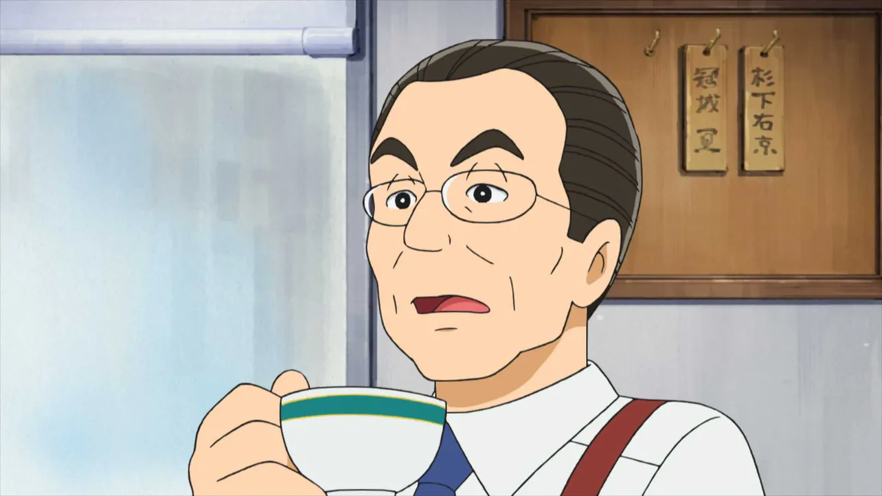 アニメになっても右京には紅茶が欠かせないアイテム
