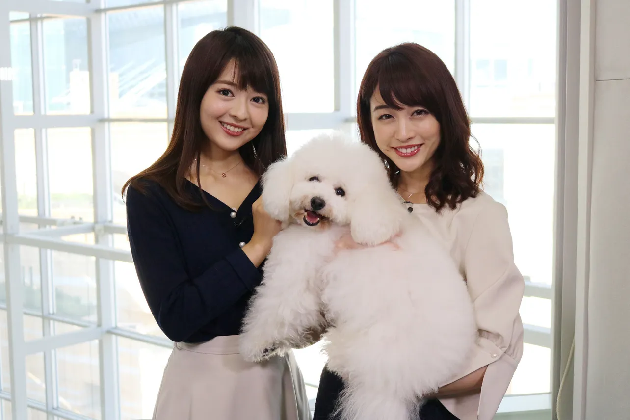 特別PRに登場した福田成美、ダイキチ(本名・アトム)、新井恵理那(写真左から)