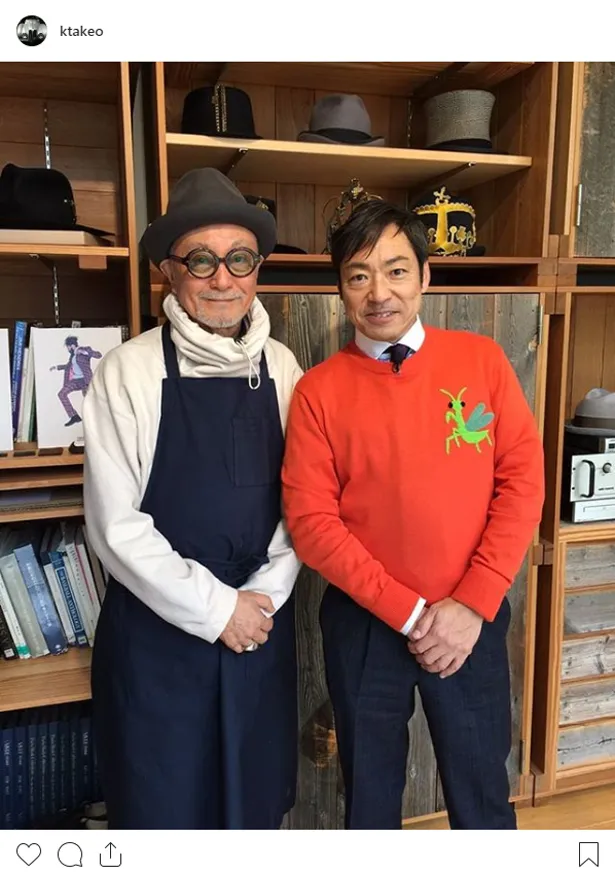 【写真を見る】暁星学園の先輩後輩という間柄の菊池武夫氏と香川照之