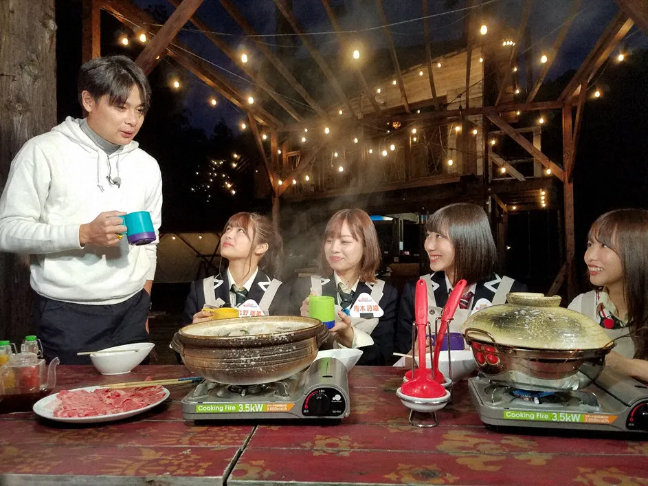 SKE48と平成ノブシコブシがキャンプ場で忘年会を開催！