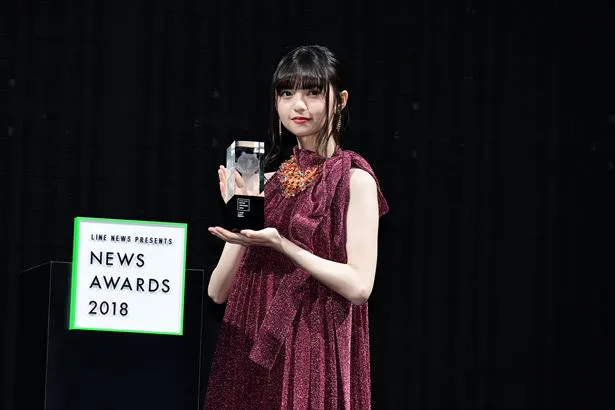 LINE NEWS Presents 「NEWS AWARDS 2018」に出席した齋藤飛鳥
