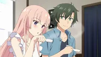 アニマの少女・グリペンとドーターに乗り込む少年・鳴谷慧。PVでは2人のほのぼの日常シーンにも注目