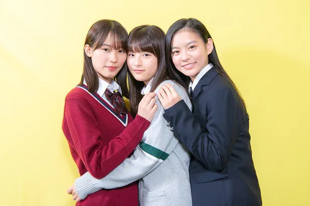 「ココア」で主演を務める南沙良、出口夏希、永瀬莉子(写真左から)