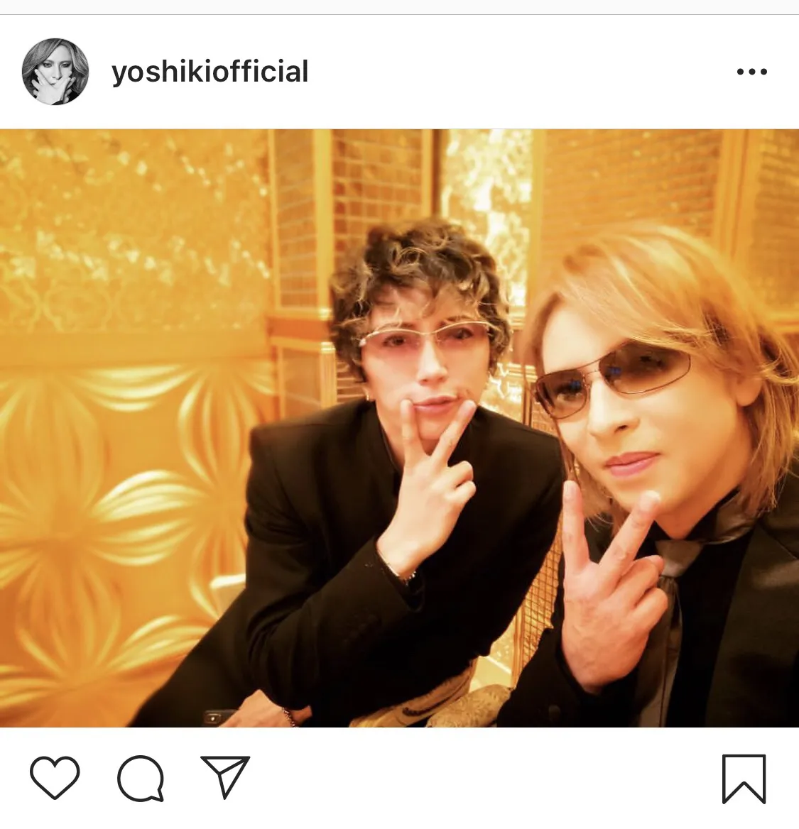 YOSHIKIとGACKTの2ショット