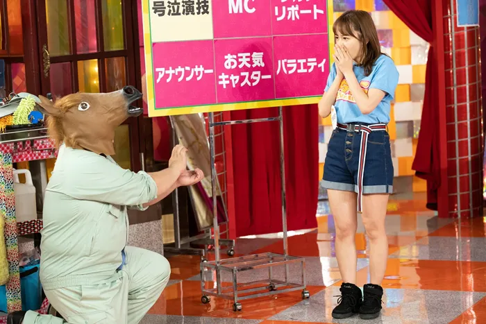 「女優」では、大場美奈らが参加。タイムマシーン3号・関太を相手に泣きの演技を求めらるが…