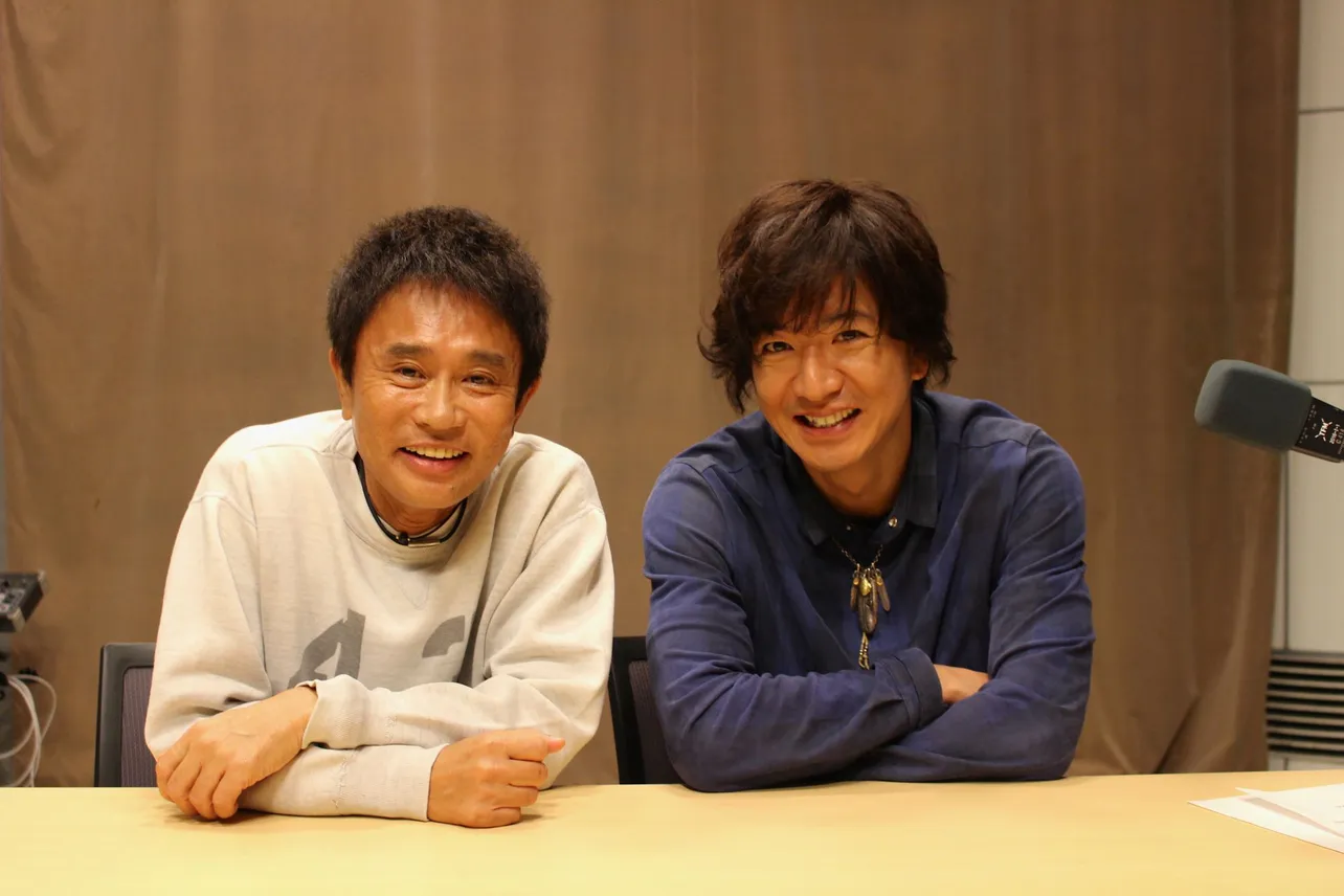 笑顔の浜田雅功と木村拓哉