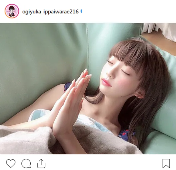 ※荻野由佳(ogiyuka_ippaiwarae216)公式Instagramより