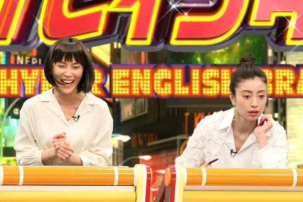 片瀬那奈(右)は「漢字は自信があります！」と意気込むが…