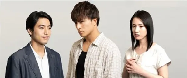 4月スタートのドラマ「小説王」に出演する小柳友、白濱亜嵐、桜庭ななみ(左から)