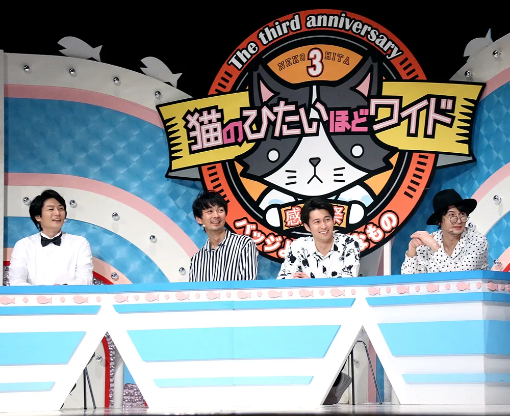 毎年恒例となった同イベントは、八神蓮、小林且弥、三上真史、藤田玲(写真左から)のMC4人が顔をそろえる貴重な機会