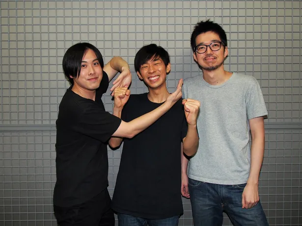 ユニットコントへの意気込みを語ったトンツカタンの菅原好謙、森本晋太郎、櫻田佑(写真左から)
