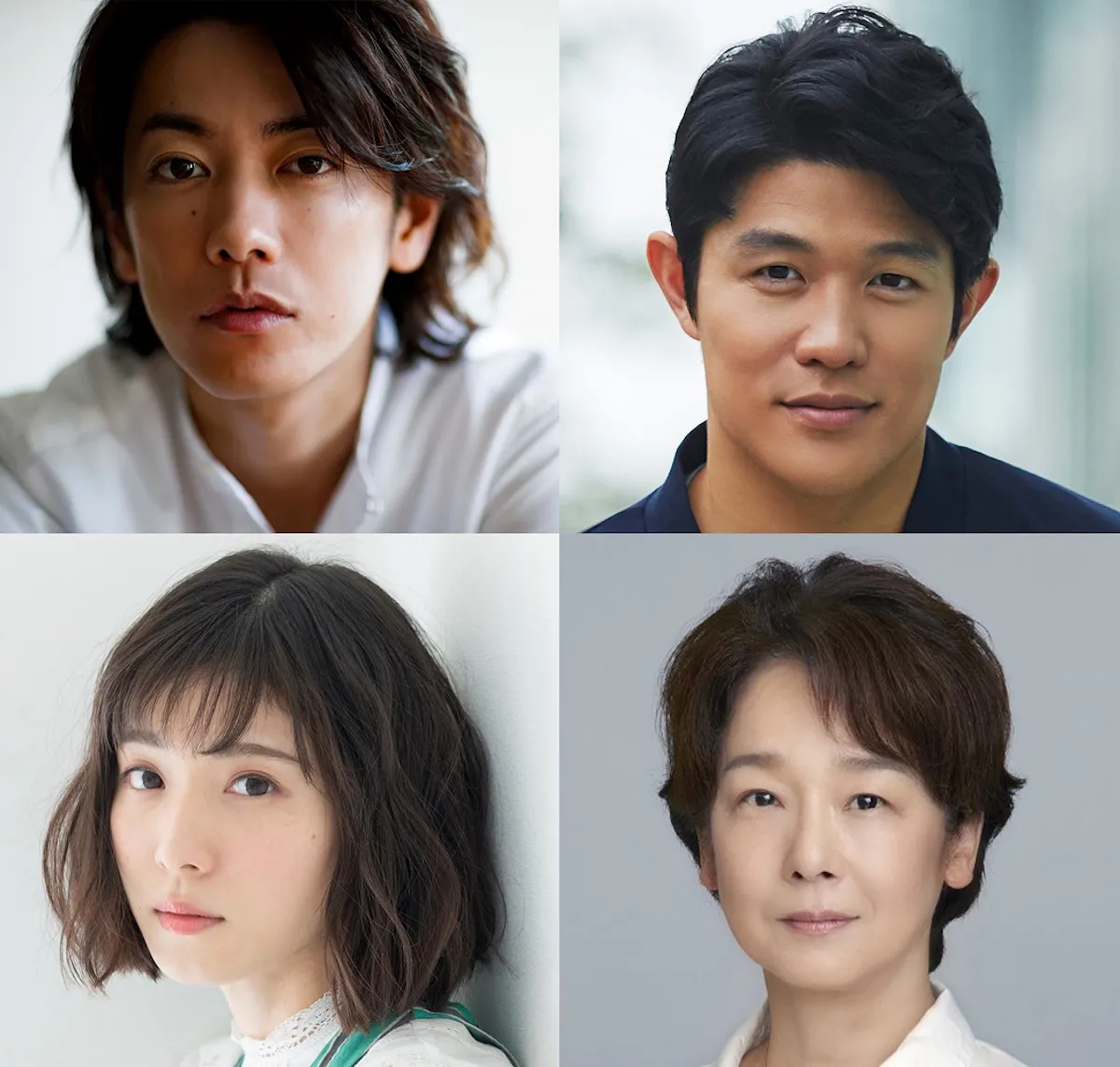 映画「ひとよ」に出演する、佐藤健、鈴木亮平、田中裕子、松岡茉優(左上から時計回り)