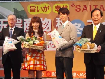 埼玉県出身河相我聞と料理研究家・森崎友紀が埼玉農産物をPR!!