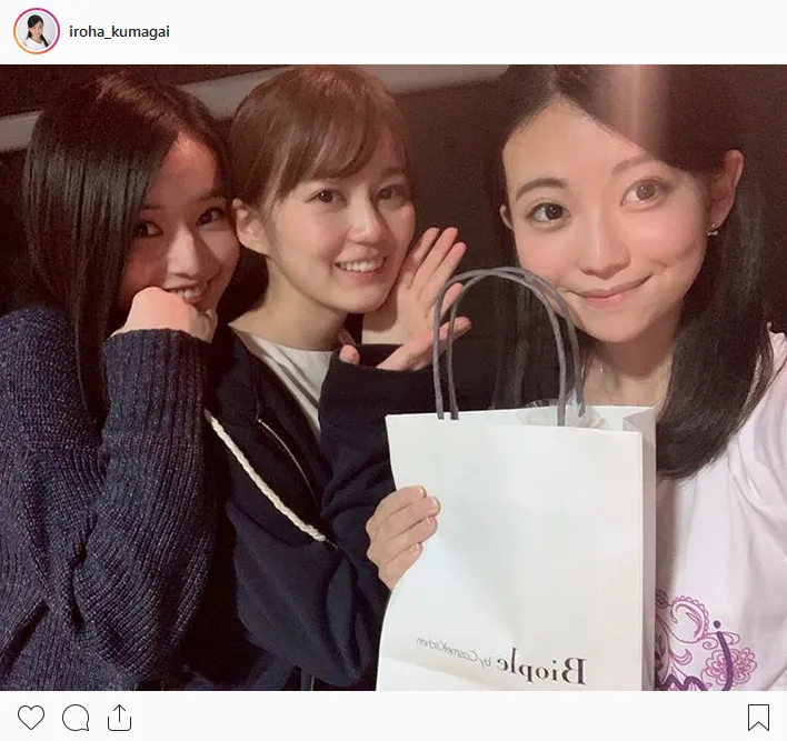 ※画像は熊谷彩春(iroha_kumagai)公式Instagramより